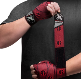 Бинты боксерские Hayabusa Marvel Hero Elite Handwraps Deadpool, Фото № 4