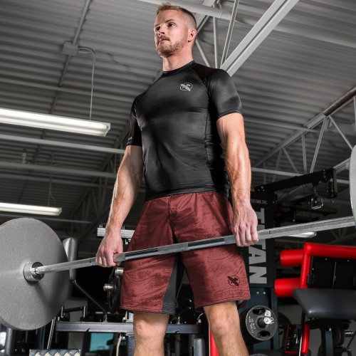 Шорти для MMA Hayabusa Hexagon Fight Shorts Burgundy розмір