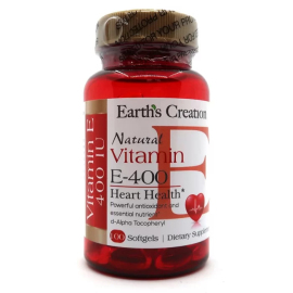 Вітаміни Earths Creation Vitamin E 180 DL-alpha - 100 софт гель