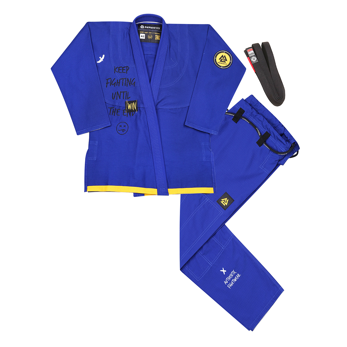 Kimono Peresvit Keep Fighting Gi for Adults Royal Blue Kyiv