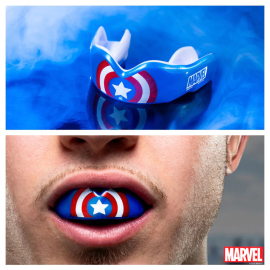 Капа SafeJawz Marvel Captain America Mouthguard Adult  фото