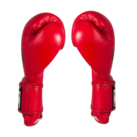 Боксерские перчатки Cleto Reyes Leather Contact Closure Gloves Red, Фото № 2