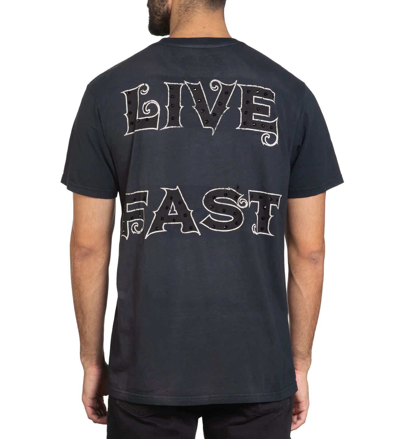 Affliction Black Night Tee Black Beauty Potassium Spray T-shirt buy