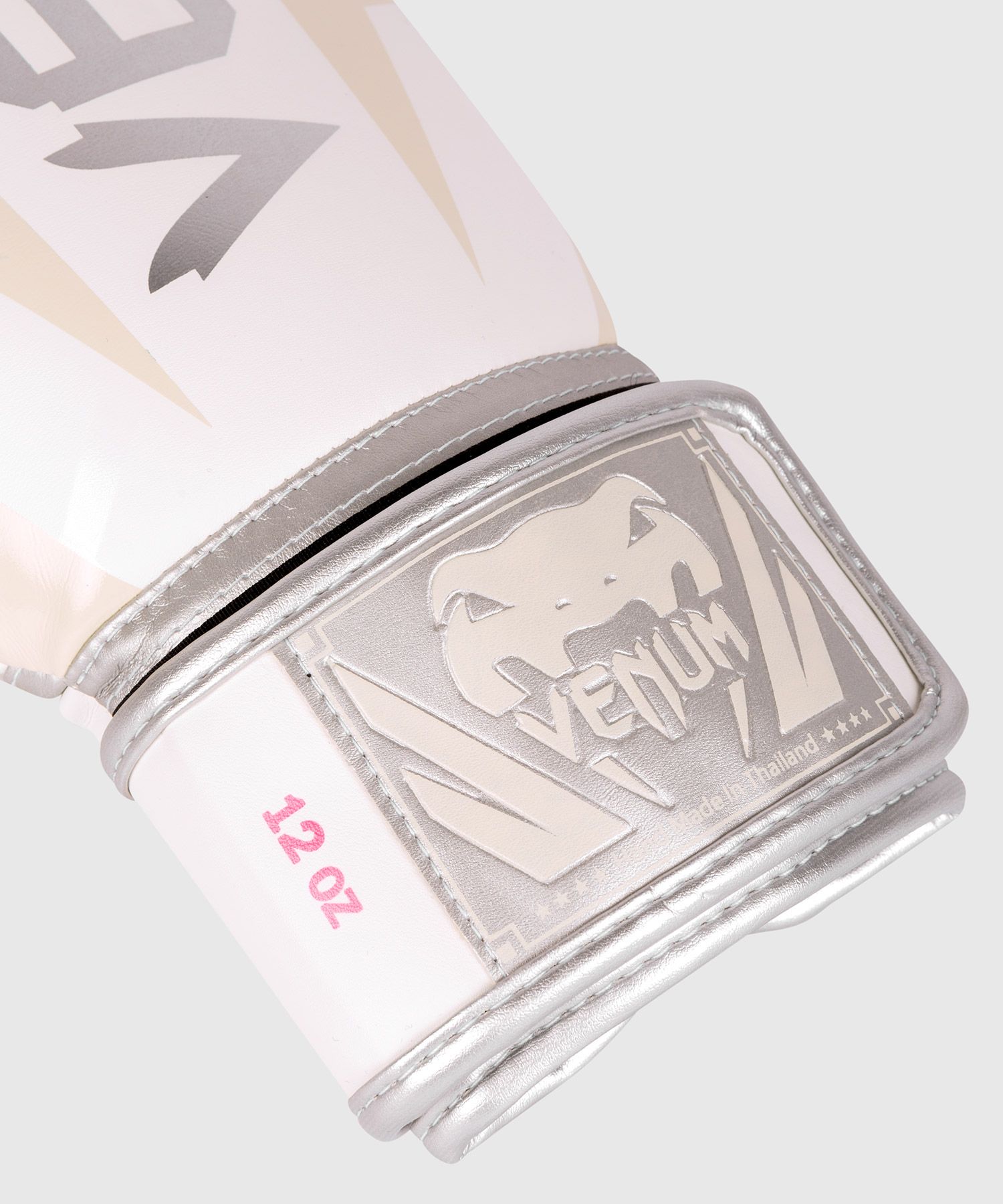 Боксерські рукавиці Venum Elite Boxing Gloves White Silver Pink купити