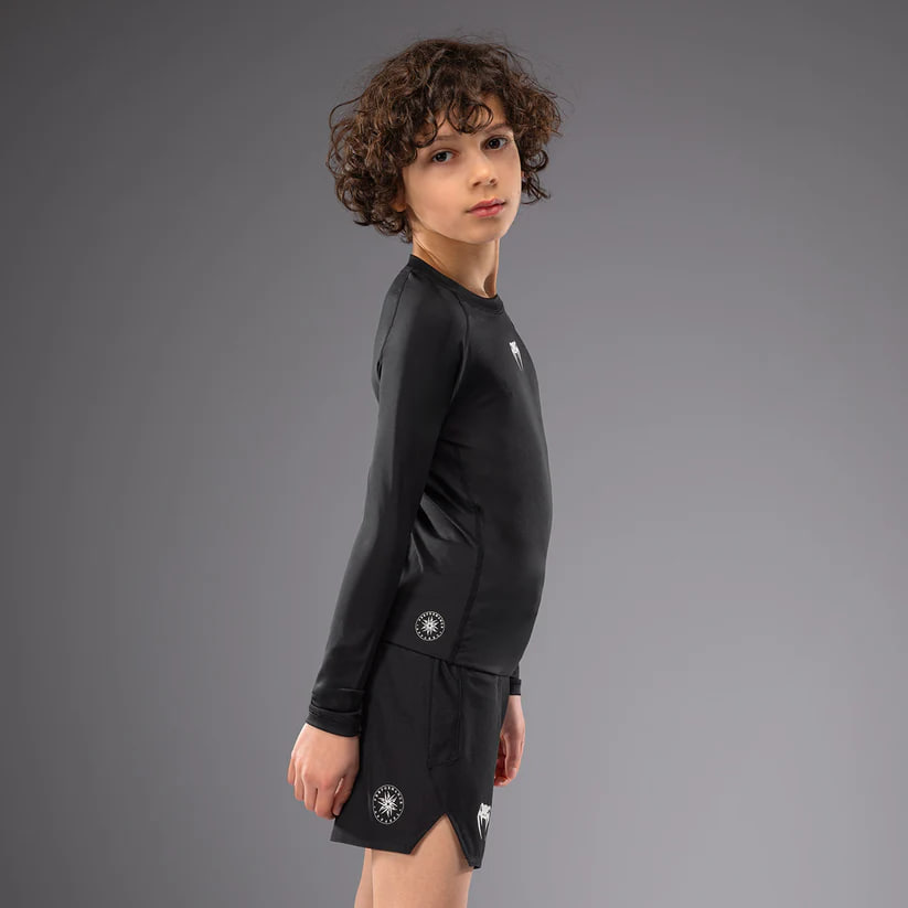 Дитячий рашгард Venum Contender Kids Rashguards Long Sleeves - Black фото