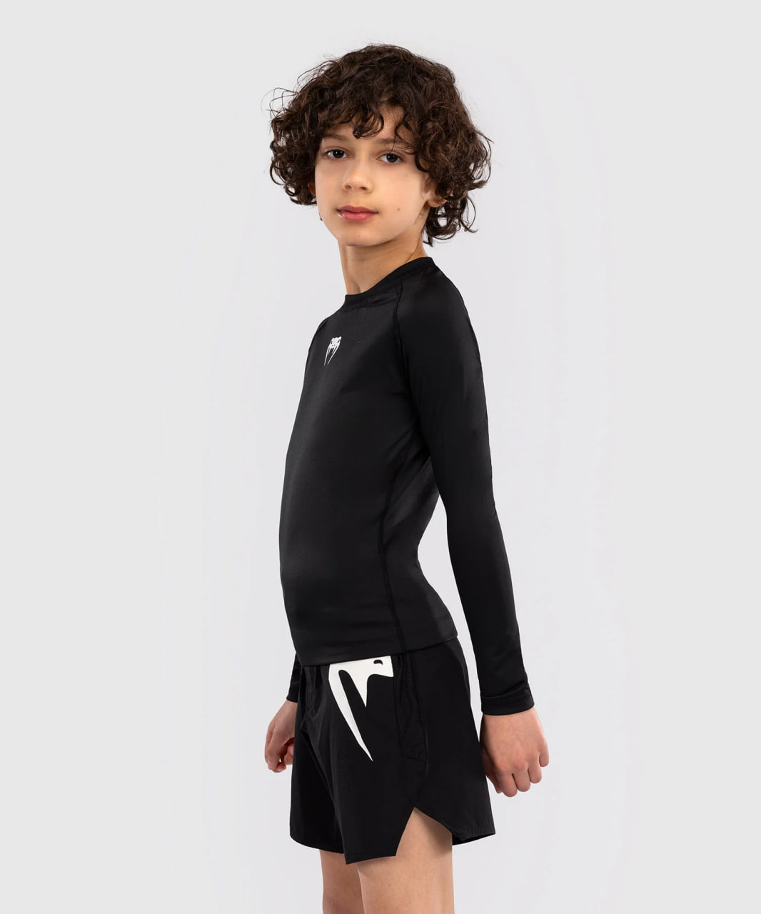 Дитячий рашгард Venum Contender Kids Rashguards Long Sleeves - Black где купить