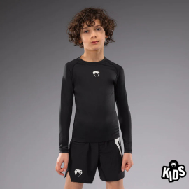 Venum Contender Kids Rashguards Long Sleeves - Black