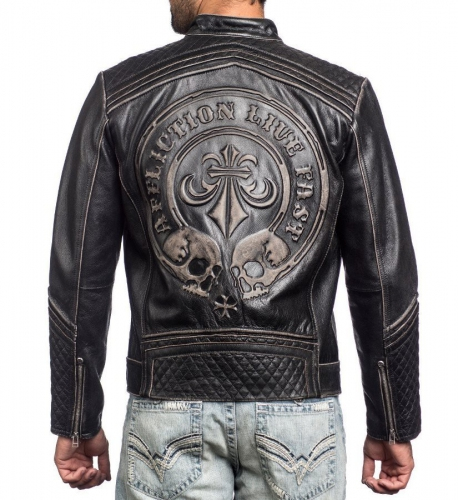 Кожаная куртка Affliction Lemmy Leather Jacket купить