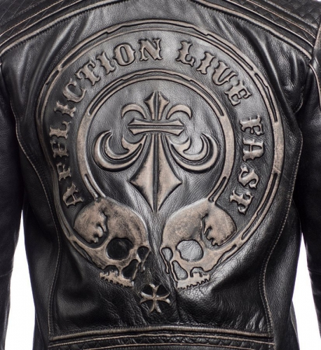 Кожаная куртка Affliction Lemmy Leather Jacket фото