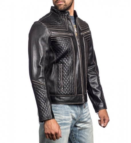Кожаная куртка Affliction Lemmy Leather Jacket цена