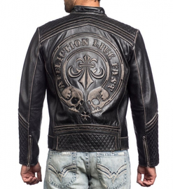 Кожаная куртка Affliction Lemmy Leather Jacket, Фото № 2