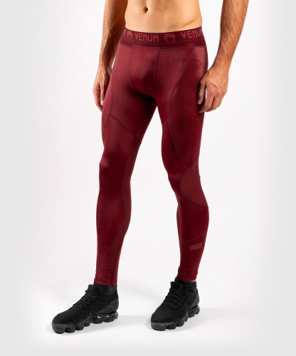 Компресійні штани Venum G-Fit Spats Burgundy оригінал