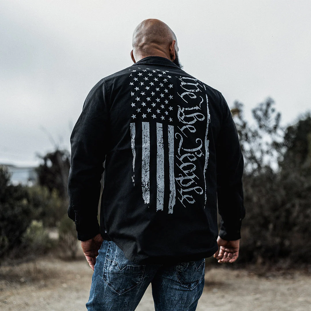 Reversible shirt Howitzer Brigade Longsleeve Flannel Black size