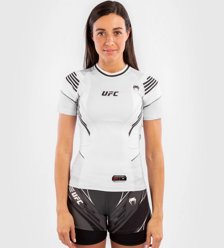 Жіночий рашгард з коротким рукавом Venum Authentic UFC FightNight White