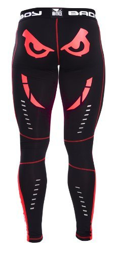 Компрессионные штаны Bad Boy Sphere Compression Leggins - Black-Red, Фото № 2