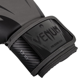 Боксерские перчатки Venum Impact Boxing Gloves Black/Grey, Фото № 3