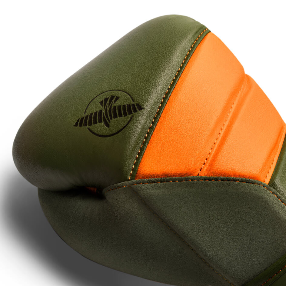 Боксерские перчатки Hayabusa T3 Boxing Gloves Green Orange цена