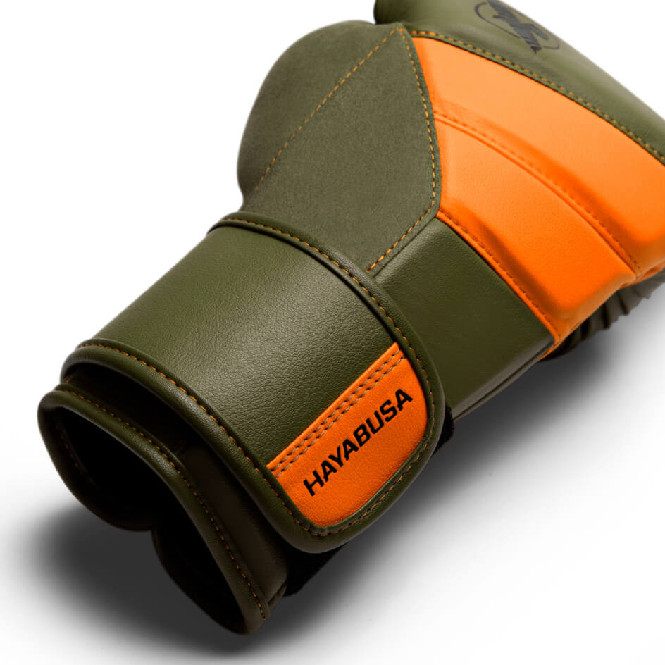 Боксерские перчатки Hayabusa T3 Boxing Gloves Green Orange купить