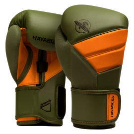 Боксерские перчатки Hayabusa T3 Boxing Gloves Green Orange