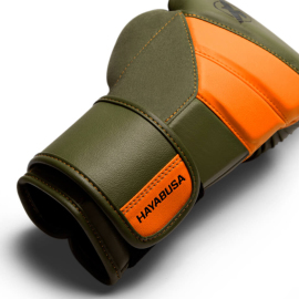 Боксерские перчатки Hayabusa T3 Boxing Gloves Green Orange, Фото № 2