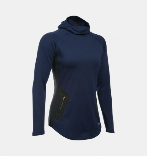Женская спортивная кофта Under Armour Threadborne Balaclava Hoodie Midnight Navy размер