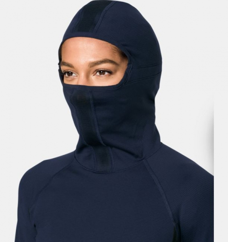 Женская спортивная кофта Under Armour Threadborne Balaclava Hoodie Midnight Navy фото