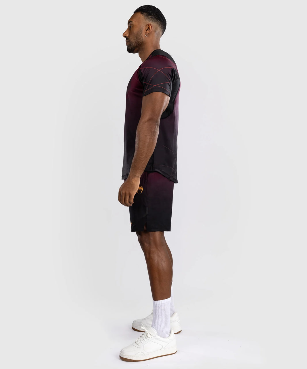 Venum Tactical XT Dry tech T-shirt - Black/Burgundy/Gold photo