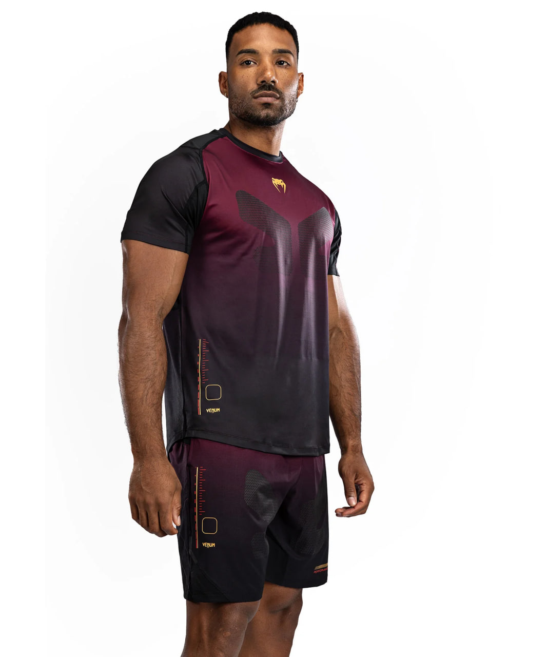 Venum Tactical XT Dry tech T-shirt - Black/Burgundy/Gold buy