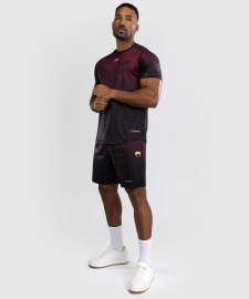 Тренировочная футболка Venum Tactical XT Dry tech T-shirt - Black/Burgundy/Gold оригинал