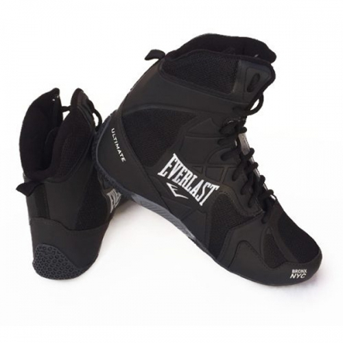 Боксерки Everlast Ultimate Boxing Shoes Black купить