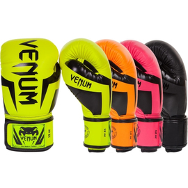Боксерские перчатки Venum Elite Boxing Gloves Neo Yellow, Фото № 5