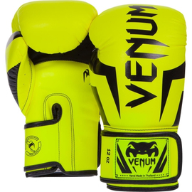 Боксерские перчатки Venum Elite Boxing Gloves Neo Yellow, Фото № 2