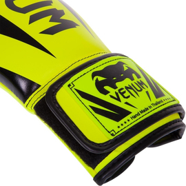 Боксерские перчатки Venum Elite Boxing Gloves Neo Yellow, Фото № 3