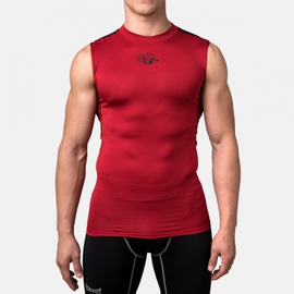 Компрессионная футболка без рукавов Peresvit Air Motion Red Black Tank, Фото № 2