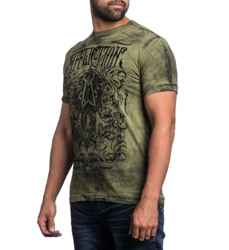 Affliction Cast Into Olive T-shirt photo