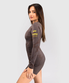 Жіночий рашгард UFC Venum FIGHT WEEK 4.0 Womens Rashguards Dark Brown ціна