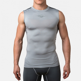 Компрессионная футболка без рукавов Peresvit Air Motion Graphite Grey Black Tank, Фото № 2