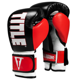 Боксерские перчатки Title Enforcer Heavy Bag Gloves Black Red