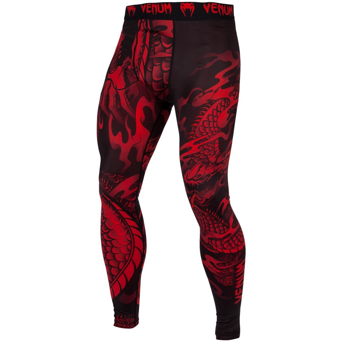 Компрессионные штаны Venum Dragons Flight Spats Red