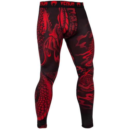 Компрессионные штаны Venum Dragons Flight Spats Red ціна