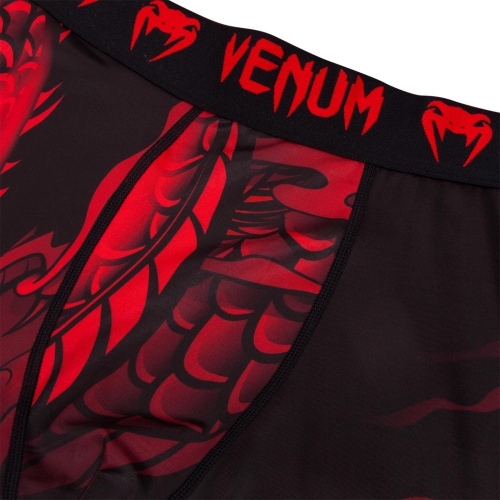 Компрессионные штаны Venum Dragons Flight Spats Red оригінал