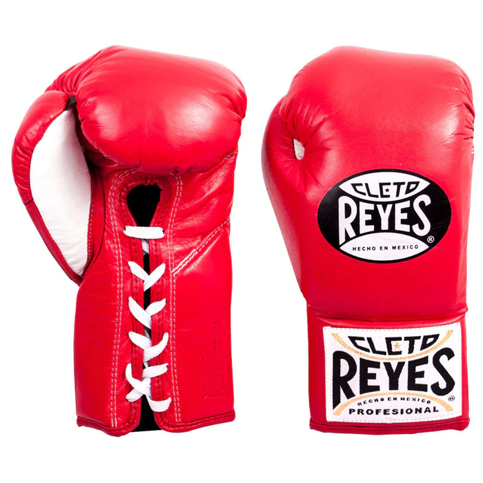 Бойові боксерські рукавиці Cleto Reyes Official Leather Fight Gloves Red
