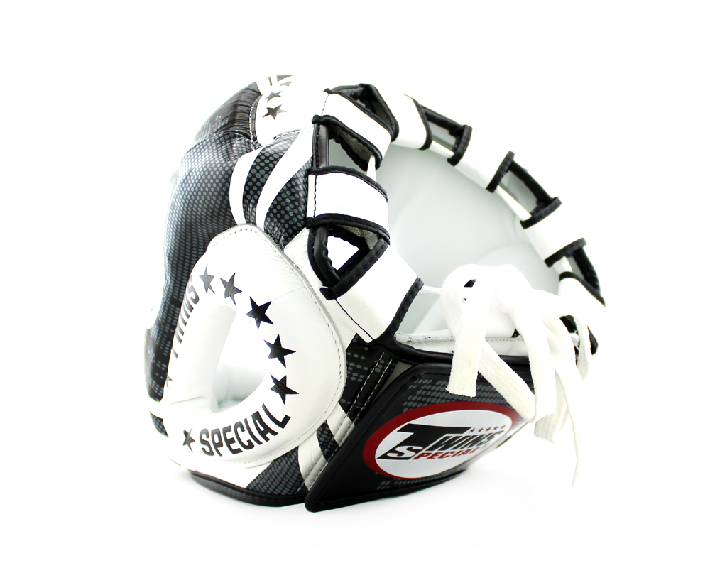 Боксерский шлем Twins Fancy FHGL3-TW5 Black White цена