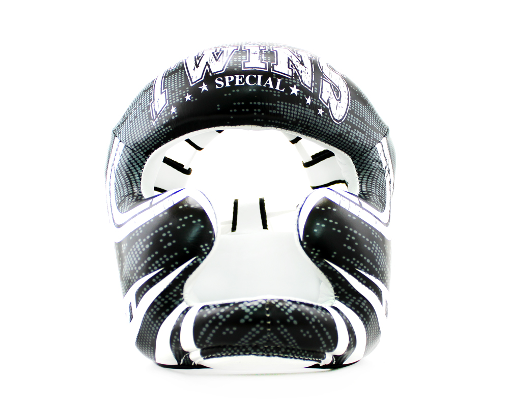 Боксерский шлем Twins Fancy FHGL3-TW5 Black White