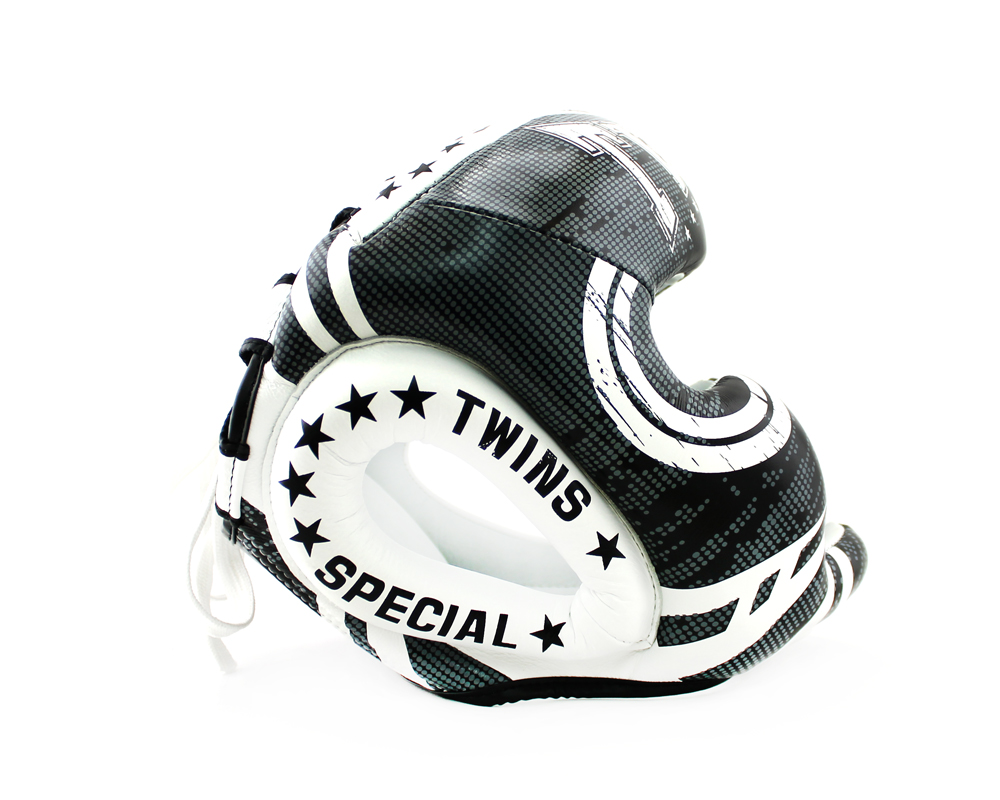 Боксерский шлем Twins Fancy FHGL3-TW5 Black White купить
