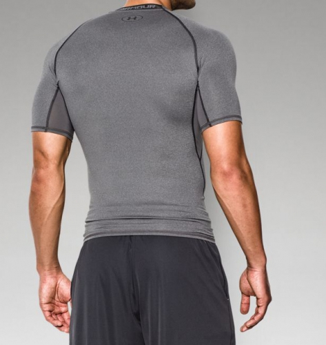 Компрессионная футболка Under Armour HeatGear® Armour Short Sleeve Compression Shirt Grey купить