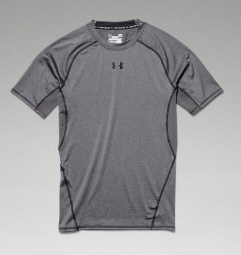 Компрессионная футболка Under Armour HeatGear® Armour Short Sleeve Compression Shirt Grey фото