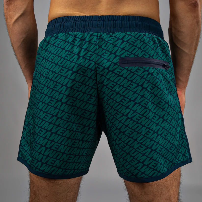 Спортивні шорти Venum Echo Boardshorts Dark Blue Emerald Green розмір