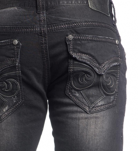 Джинси Affliction Blake Fleur Black фото