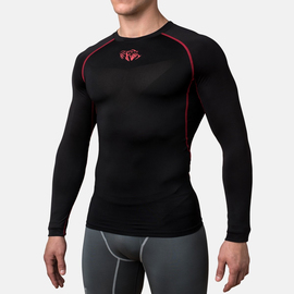 Компрессионная футболка Peresvit Air Motion Black Red Long Sleeve